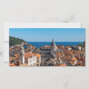 Tarjeta De Agradecimiento Panorama de la ciudad de Dubrovnik - Croacia