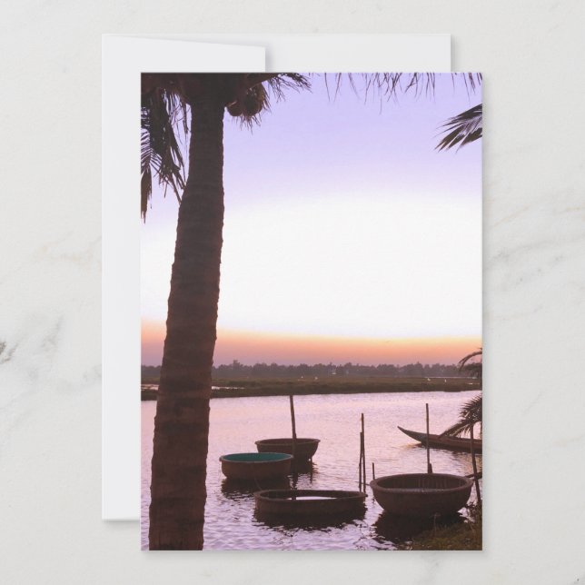 Tarjeta De Agradecimiento Panorama tropical romántico Funda-maletín para iPh (Anverso)