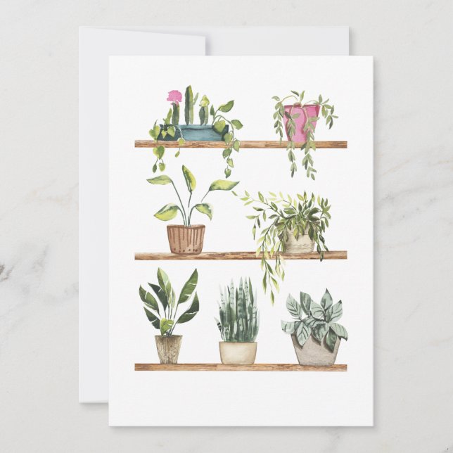 Tarjeta De Agradecimiento Pantalla de plantas potentes (Anverso)