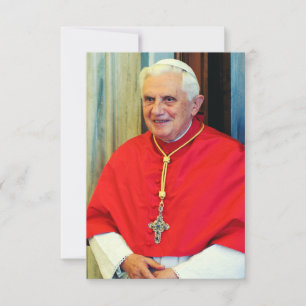 Tarjeta De Agradecimiento Papa alemán Benedicto