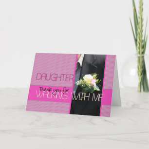 Tarjeta De Agradecimiento Papá gracias por caminar por Aisle