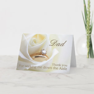 Tarjeta De Agradecimiento Papá gracias por caminar por Aisle