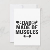 Papá hecho de músculos Gracioso Fitness Regalo pad