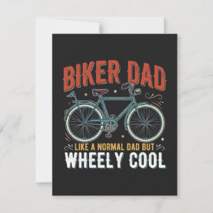 Tarjeta De Agradecimiento Papá Motero Como Un Papá Normal Pero Muy Guay