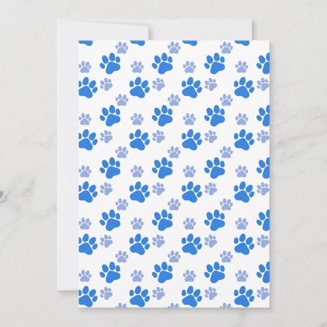 Tarjeta De Agradecimiento Papas de perro Imprimir simples cachorros de amant (Anverso)