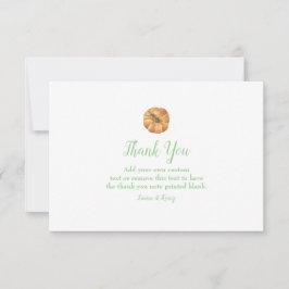 Tarjeta De Agradecimiento Papel de calabaza Gracias Cartas