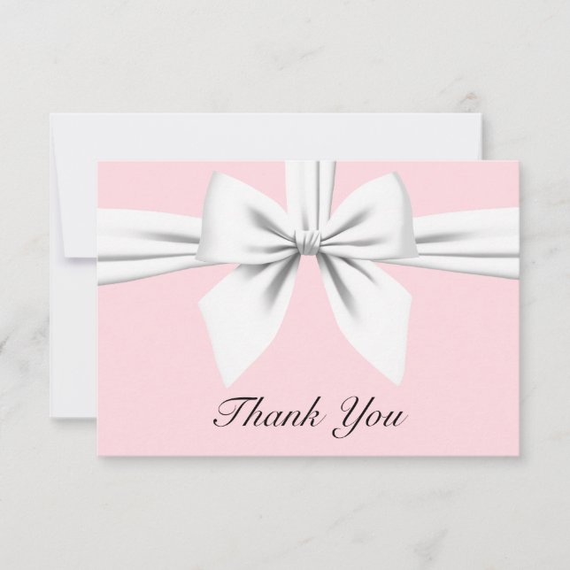 Tarjeta De Agradecimiento Papel de carta de fiesta elegante rosa Tiffany per (Anverso)