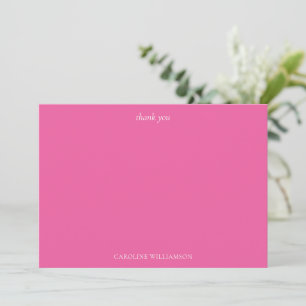 Tarjeta De Agradecimiento Papel de carta elegante con nombre personalizado r