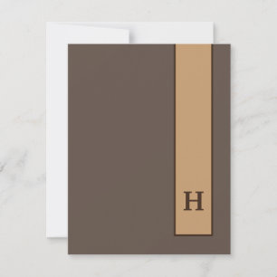 Tarjeta De Agradecimiento Papel de carta personalizado minimalista para homb
