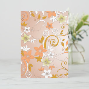 Tarjeta De Agradecimiento Papel pintado de flores 8