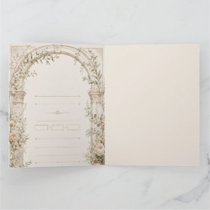 Tarjeta De Agradecimiento Papelería de boda para ceremonias mediterráneas