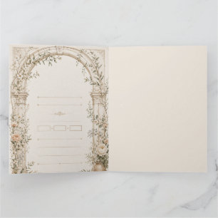 Tarjeta De Agradecimiento Papelería de boda para ceremonias mediterráneas