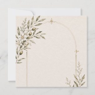 Tarjeta De Agradecimiento Papelería de Boda Romántica en Viñedo
