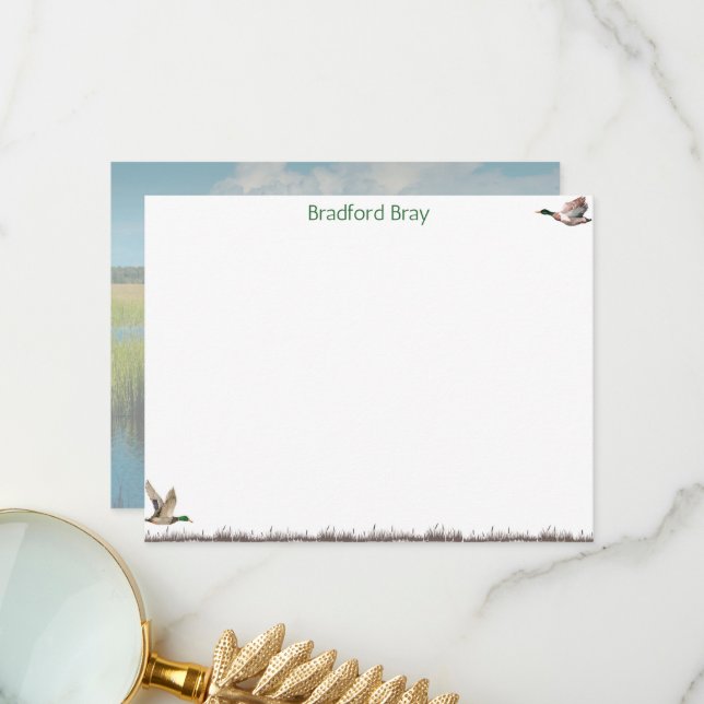 Tarjeta De Agradecimiento Papelería para hombres (Anverso/Reverso In Situ)