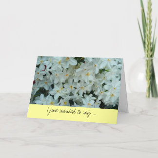 Tarjeta De Agradecimiento Paperwhite Narcissus Gracias