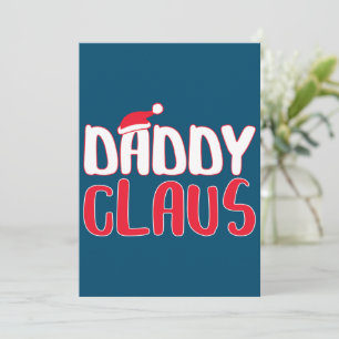 Tarjeta De Agradecimiento Papi Claus coincide con el traje de los Navidades