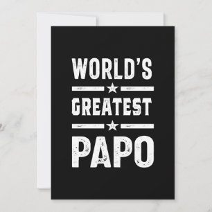 Tarjeta De Agradecimiento Papo Funny más grande del mundo masculino - Día de