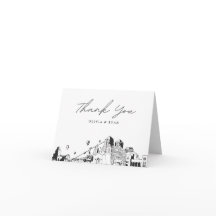 Tarjeta de agradecimiento para albuquerque Skyline