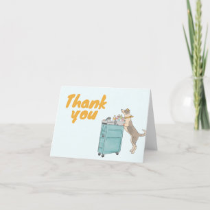 tarjeta de agradecimiento para amante de los perro
