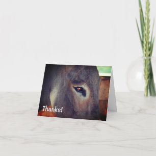 Tarjeta de agradecimiento para animales de granja 