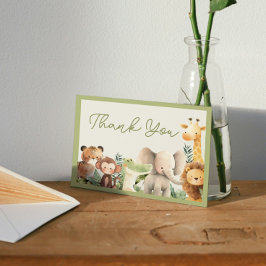 Tarjeta de agradecimiento para animales salvajes