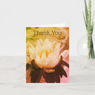 Tarjeta de agradecimiento para arte de flores de L