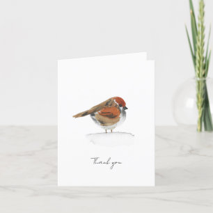 Tarjeta de agradecimiento para aves acuáticas