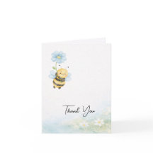 Tarjeta de agradecimiento para baby shower