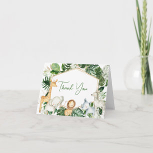 Tarjeta de agradecimiento para baby shower A Littl