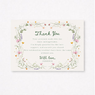Tarjeta de agradecimiento para Baby Shower 'Bebé e