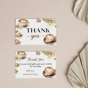 Tarjeta de agradecimiento para baby shower 'Bebé e