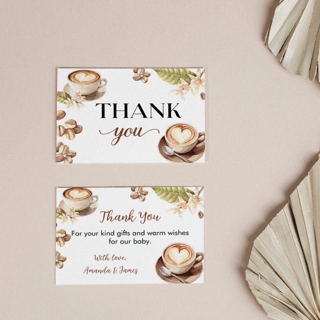 Tarjeta de agradecimiento para baby shower 'Bebé e (Subido por el creador)