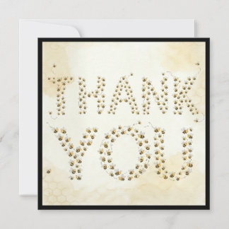 tarjeta de agradecimiento para baby shower Bee Bug