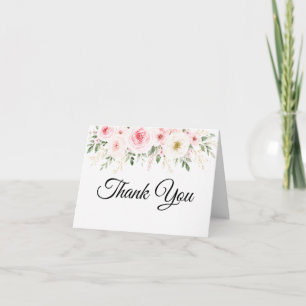Tarjeta de agradecimiento para baby shower Bloomin