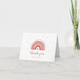 Tarjeta de agradecimiento para baby shower Boho Ar
