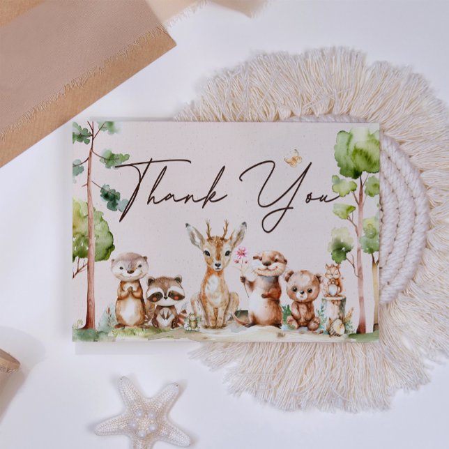 Tarjeta de agradecimiento para baby shower boho de (Subido por el creador)