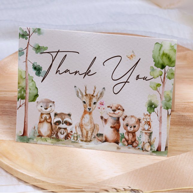 Tarjeta de agradecimiento para baby shower boho de (Subido por el creador)