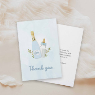 Tarjeta de agradecimiento para baby shower 'Boy Po