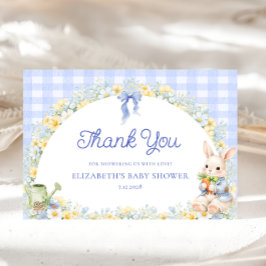 Tarjeta de agradecimiento para Baby Shower Bunny G