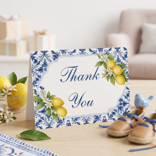 Tarjeta de agradecimiento para baby shower Ciao Ba