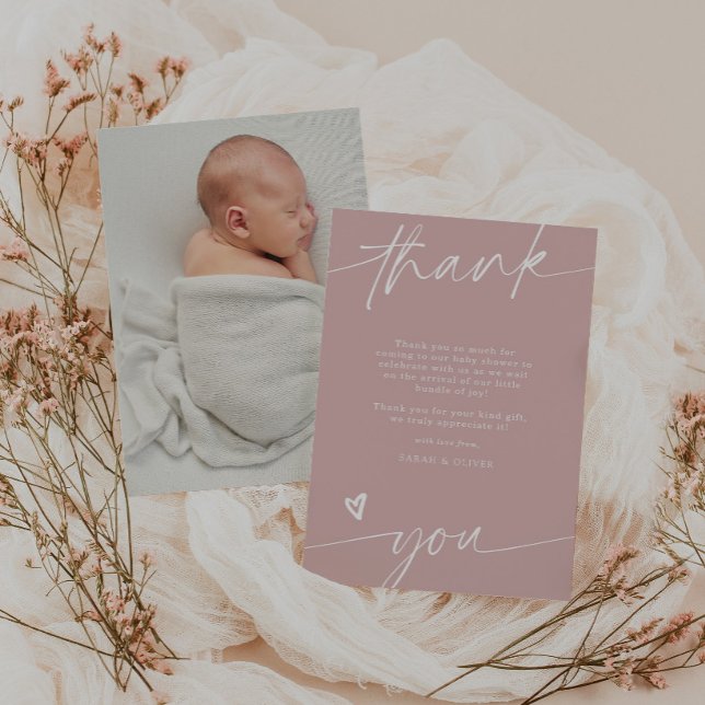 Tarjeta de agradecimiento para baby shower con gui (Subido por el creador)