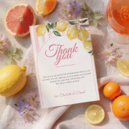 tarjeta de agradecimiento para baby shower Coquett
