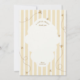 Tarjeta de agradecimiento para baby shower de Abej