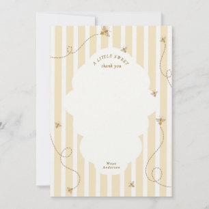 Tarjeta de agradecimiento para baby shower de Abej