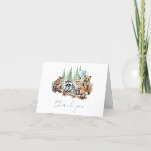tarjeta de agradecimiento para baby shower de anim