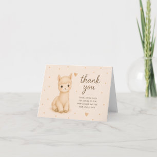 Tarjeta de agradecimiento para Baby Shower de Baby