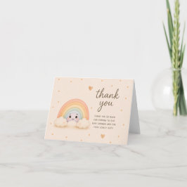 Tarjeta de agradecimiento para baby shower de Baby