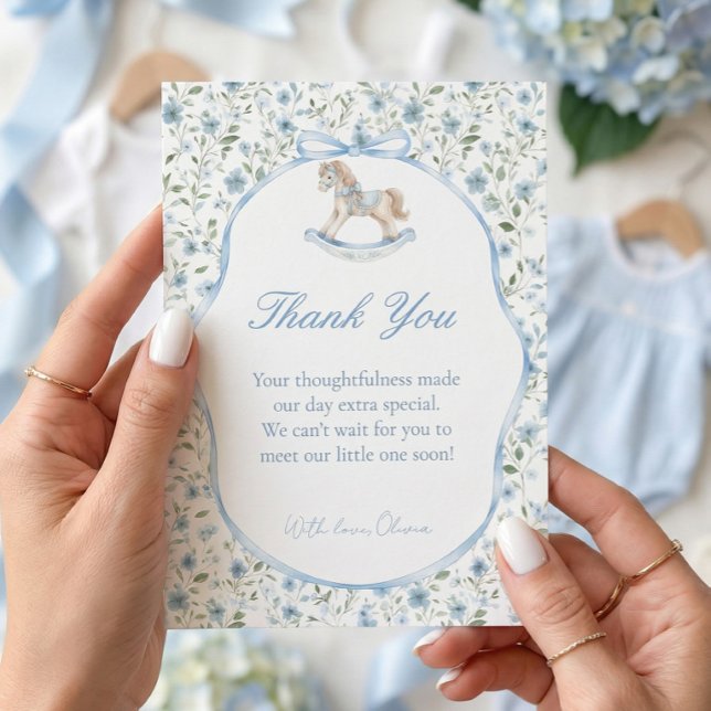 Tarjeta de agradecimiento para baby shower de caba (Subido por el creador)
