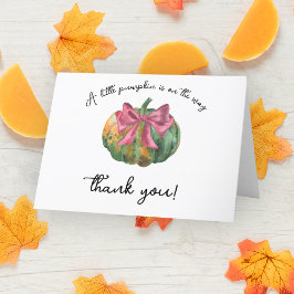 Tarjeta de agradecimiento para baby shower de cala
