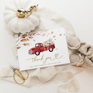 Tarjeta de agradecimiento para baby shower de Cami